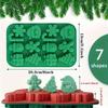 Silicone Christmas Chocolate Molds Snowflake Xmas Tree Gingerbread Man Candy Cookie Moulds DIY Baking Tool New Year Cake Decor