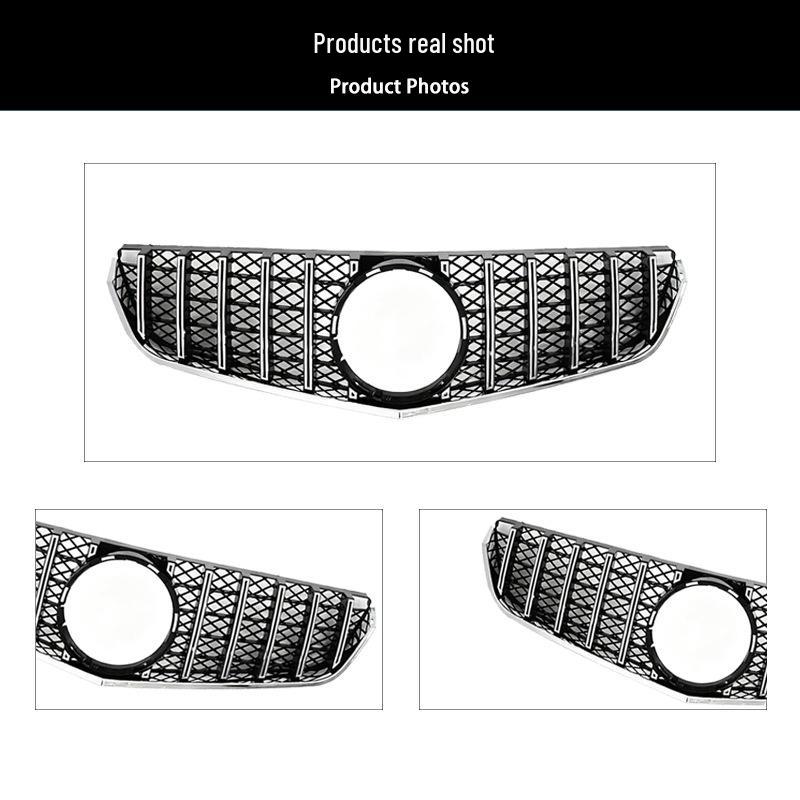 Silver Front Grille Replacement for 2009-2013 Mercedes E-Class W207 GT Style
