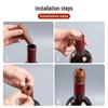 Rotwein Flaschenverschluss: Weiche Silikon-Doppeldichtung Staubabdeckung
