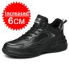 Men Breathable Elevator Shoes Height Increase Sneakers for Men 10cm Sports Casual Invisible Inner Heightening 6/8cm White Shoes