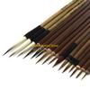 W89C Chinese Calligraphy Painting 16 Chinese Calligraphy Brushes with Brush Holder Watercolor Brush Portable Artist Set