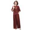 2026 Summer Plus Size Chinese Style Two-Piece Set for Middle-Aged & Elderly Women