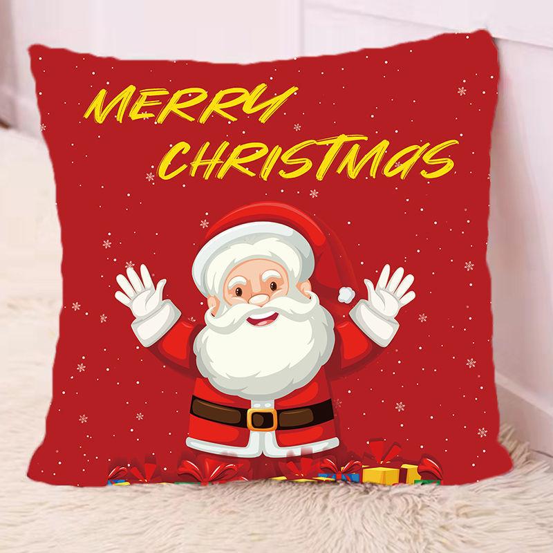 Kerstvakantie kussen schattige eland woonkamer bank kussen creatief internet beroemdheid kussen kamer kantoor decoratie (kussensloop + kussenkern 1 stuks)