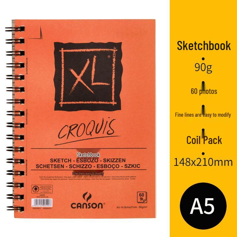 

Франция Canson XL Альбом для эскизов - Мелкое зерно, 8K и 16K, Идеально подходит для цветных карандашей и акварели, Специальное предложение для студентов-художников, 8 разворотов