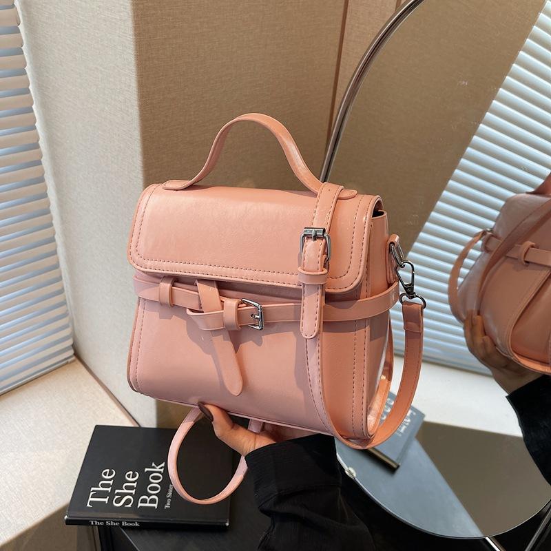 Retro liten väska dam mångsidig ny mode axelbudväska dam bärbar jobb liten väska