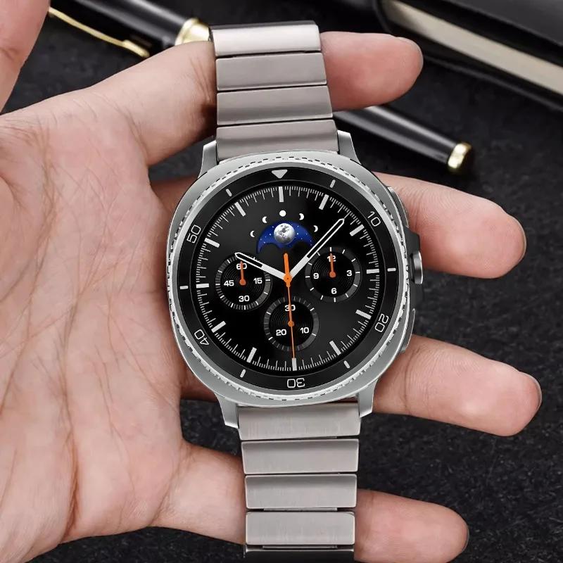 Titanium Strap for Samsung Galaxy Watch 8 40mm 44mm 8 Classic Luxury Metal Band for Galaxy Watch Ultra 2025/Ultra 47mm Wristband