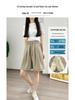 Colorful High-Waist Ice Silk Women's Loose Slimming Wide-Leg Summer Shorts