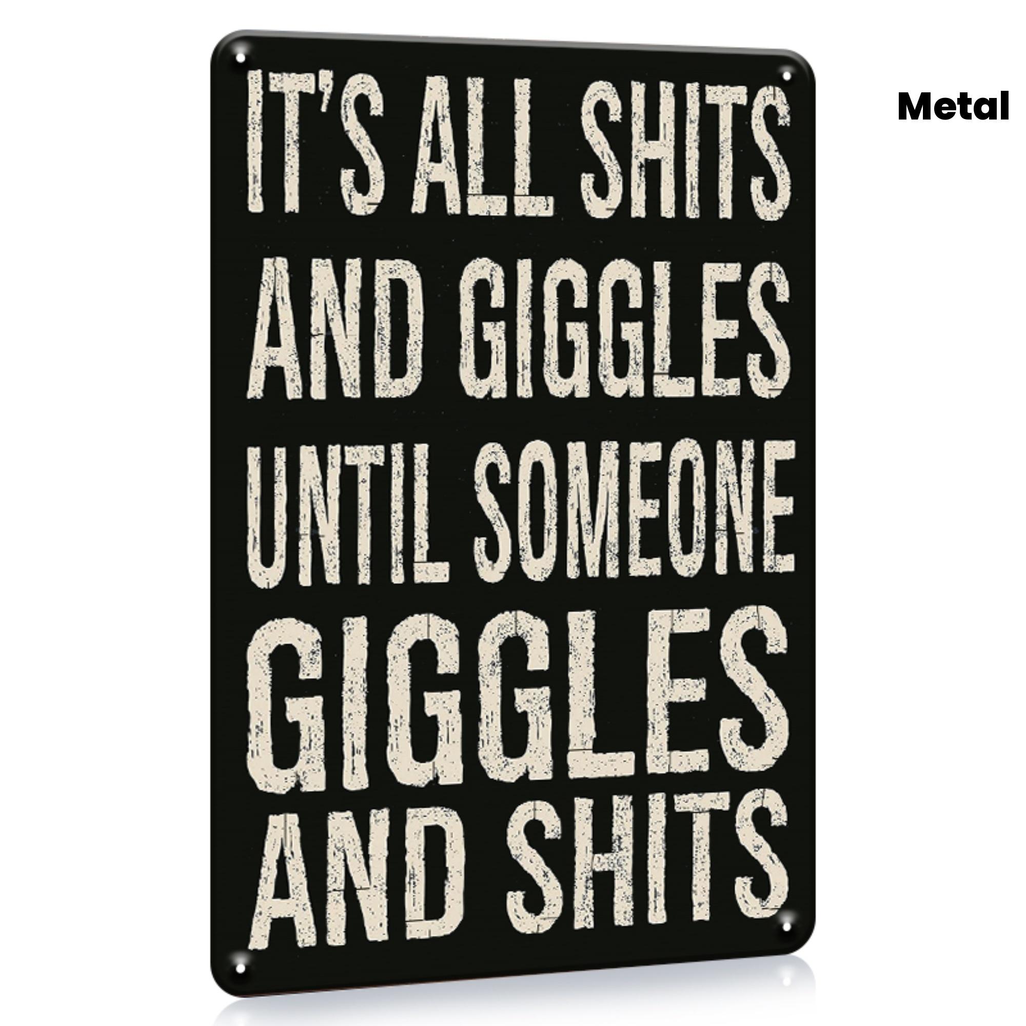 

an Amusing Metal Sign Featuring Humorous Phrases And Laughter Perfect for Decorating The Walls of a Home Bar Man Cave Off 20x30cm（7.8x11.8inch）