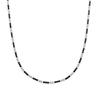 Necklace - LUXENTER - Tahu - 925 Sterling Silver - Onyx Zirconia - Rhodium-plated Finish