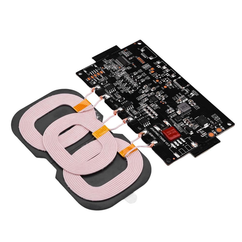

DC12-24V 3-coil 20W High Power Certified Phone Wireless Charger Module Vehicle-mounted Fast Charging Wireless Charging Board чорний