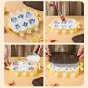 DeryArcle Food-Grade Silicone 6-Cavity Ice Cream Mold, Animal Shape, Ice Cube Tray, Popsicle Ice Mold, 3D Cute Fruit Ice Shape, Ice Pop, Creative Froz