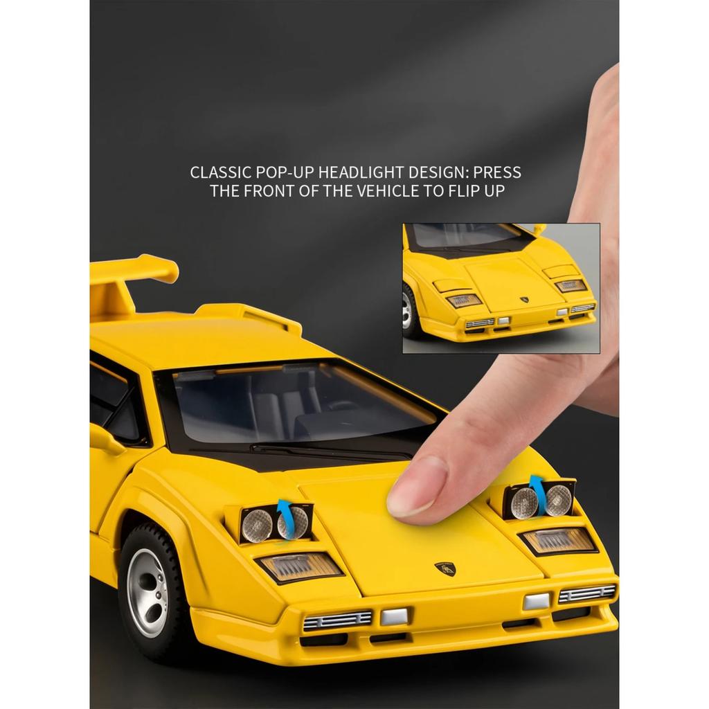 1/32 Lamborghini Countach LP500S Simulation Alloy Car Model Diecast Metal Collectible and Toys & Hobbies Game Christmas Day Gift