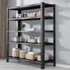 Multi-Layer Metal Rack Shelf Strong Load-Bearing Quick Installation Heavy Duty Shelving Steel Construction Storage Shelves