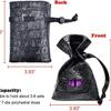 PU Leather Dice Pouch Drawstring Closure for DND Dice Storage Tarot Cards Coins & RPG Accessories Durable Waterproof Game Bag