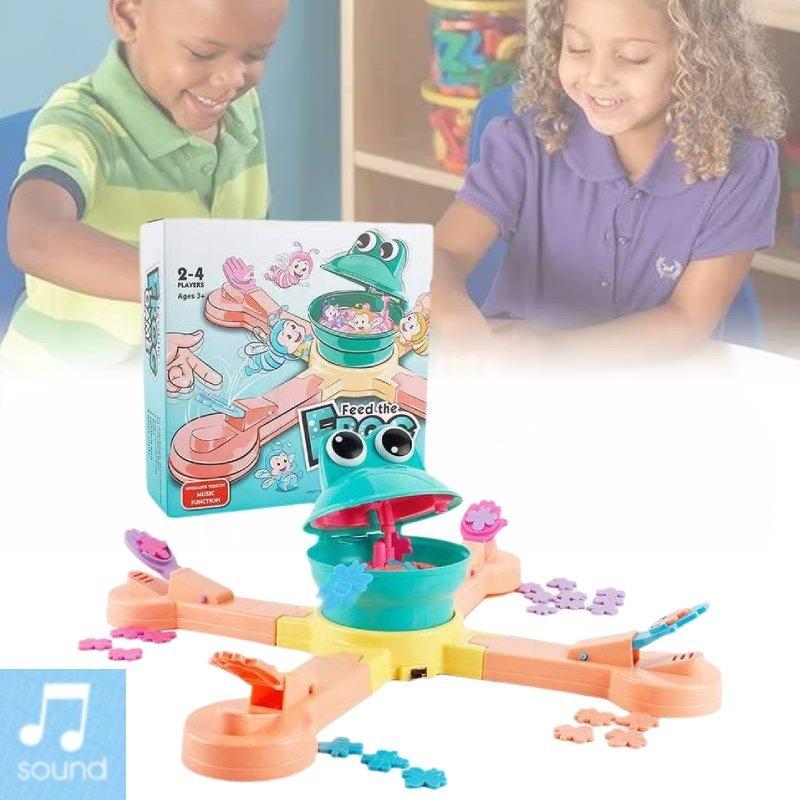 Colorful Electric Frog Adventure Game For Fun Interactive Dinosaur Feeding Play