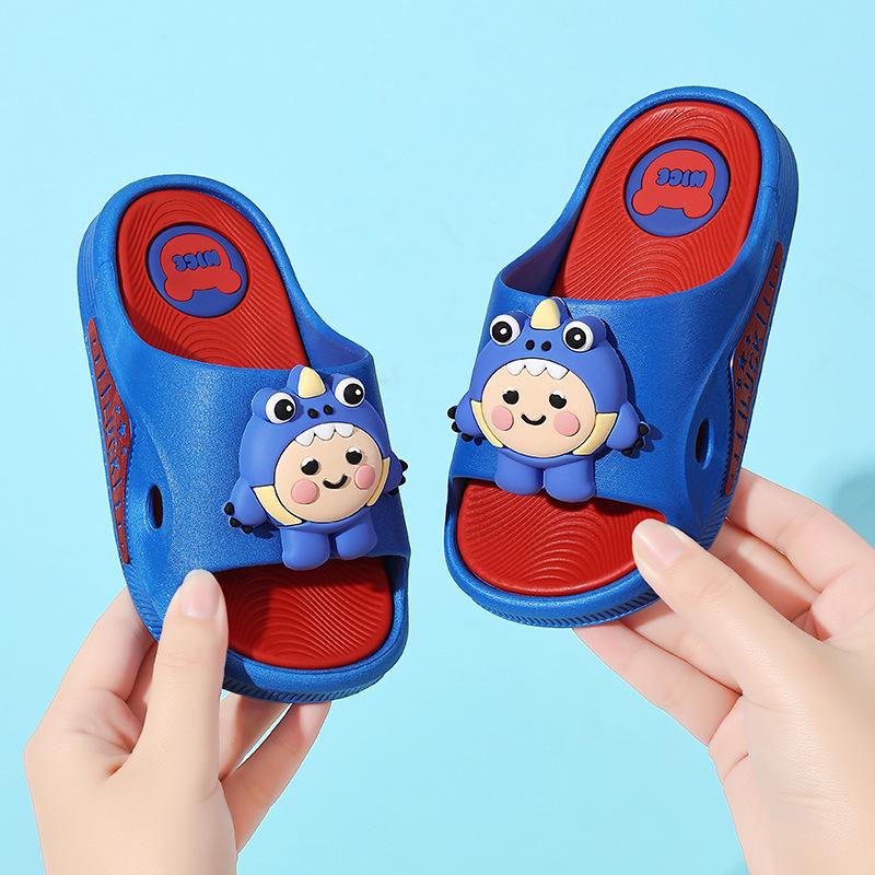 Cartoon Non-slip Soft Sole Slippers for Kids and Adults - Summer Home & Bath Shoes