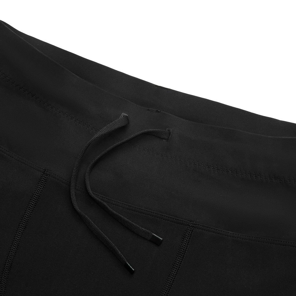 SAUCONY Soft And Comfortable Skin-Friendly Fake Two-Piece Sports Long Pants Unisex Bottoms Black SA2269LG21T-BK001