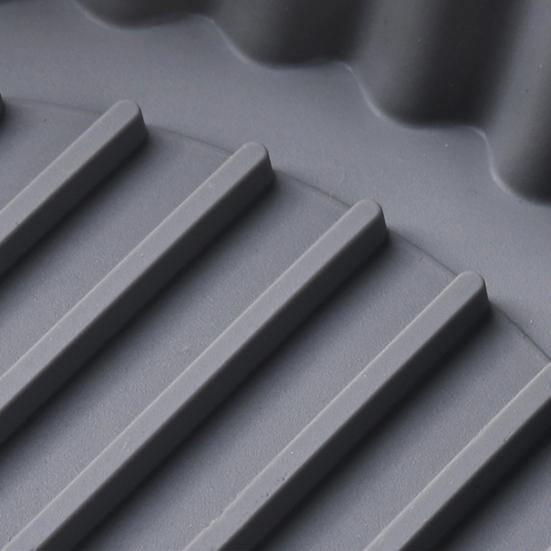 Round Silicone Fryer Liner Dual Handles Non Stick Food Grade Heat Resistant Dishwasher Safe Reusable Oven Baking Tray Basket Bowl Kitchen Supplies