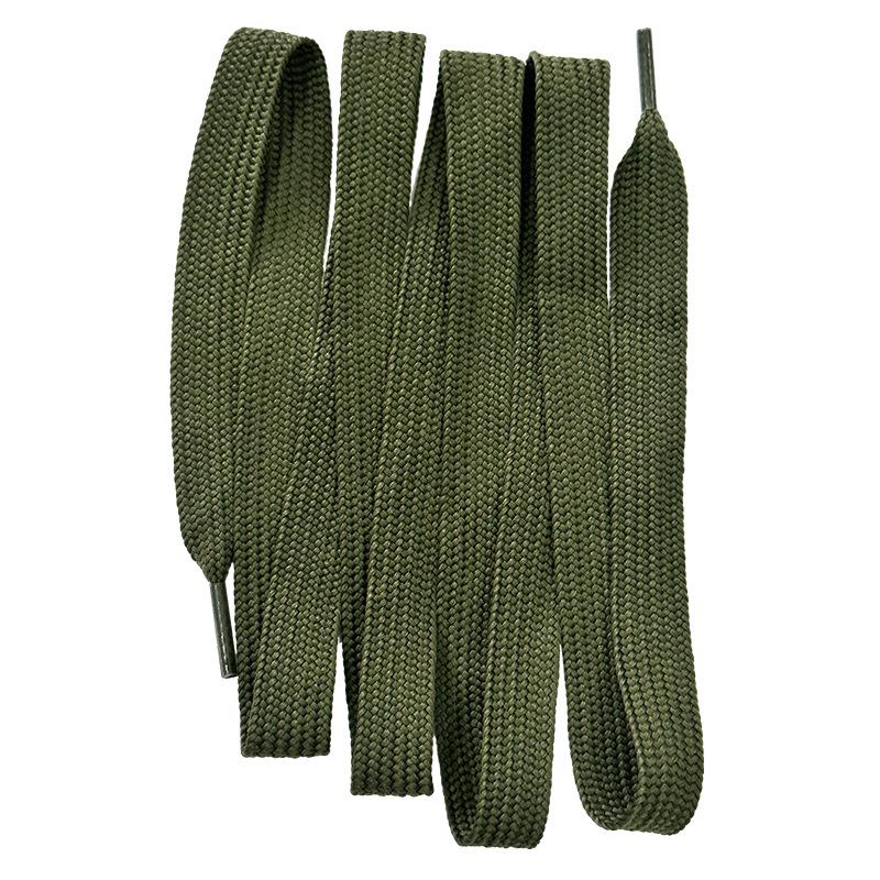 

Flat Wide Shoelaces Suitable for Casual Shoes Canvas Shoes 120cm Durable Polyester Material Compatible with Various Footwear Styles One Size зелений