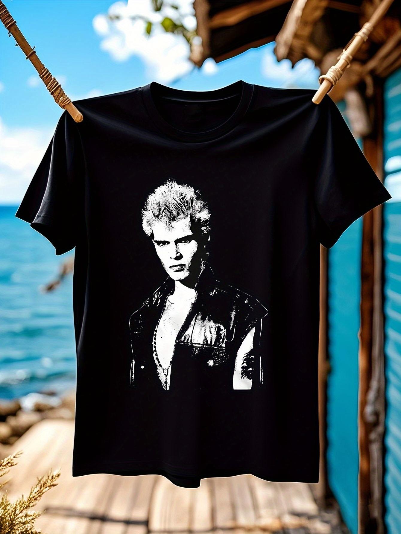 Billy Idol Graphic Tshirt Graphic Tshirt for Men - Black ... XXL