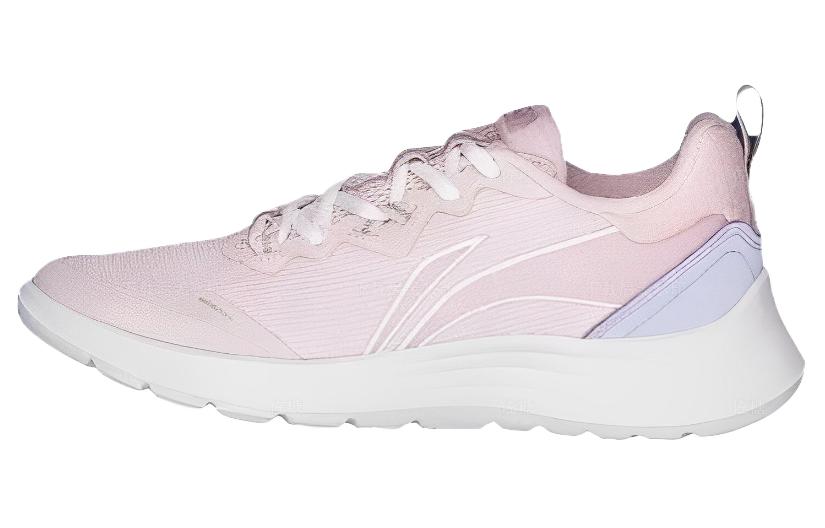 Li Ning Feather Slip Resistant Slip Resistant Low top Running Shoes Women s Pink ARST066-3 35