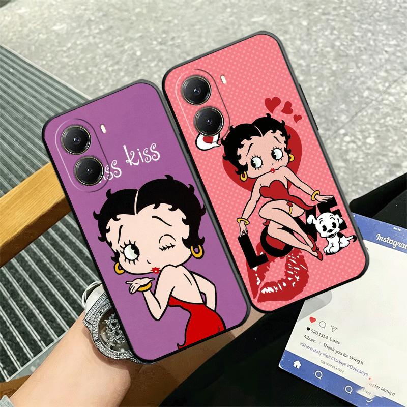 B-Bettys B-Boops Girl Soft Phone Case for Xiaomi Poco X5 X6 X7 X8 Pro Max X3 F7 F8 Ultra M8 M7 M6 M5 Redmi 15 15C 14C 13C 12C X4