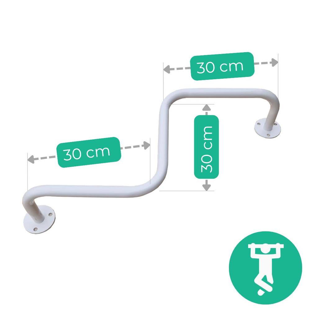 Curved Ceiling Pull-Up Bar White
