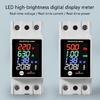 High Accuracy Electrical Parameters Meter Electric Current Power Monitors DIN Rail Mount Flame Retardant Case LED Display