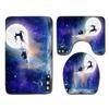 Christmas Bathroom Floor Mat Toilet Three-Piece Set
