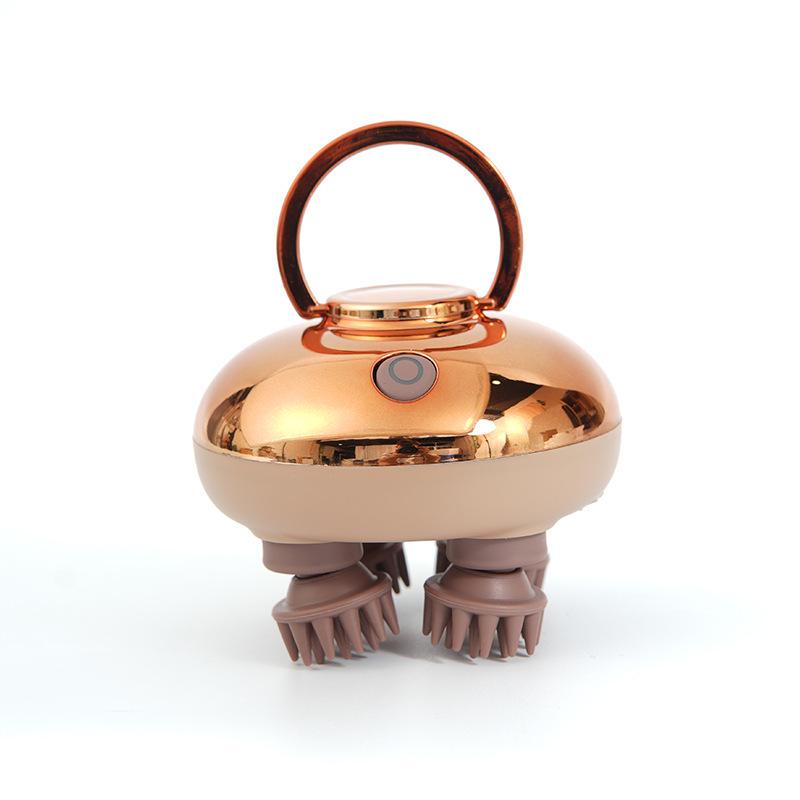 

Red Light Therapy Scalp Massager with Kneading Claws for Hair Growth English Packaging золотий