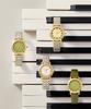 Lollalojeu Waltz Sandblasted Enamel Women'S Gold Fashion Watch