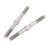 2Pcs RC Steel Turnbuckle Wear Resistant RC Turnbuckle Pull Rod for 110 RC Cars 48mm