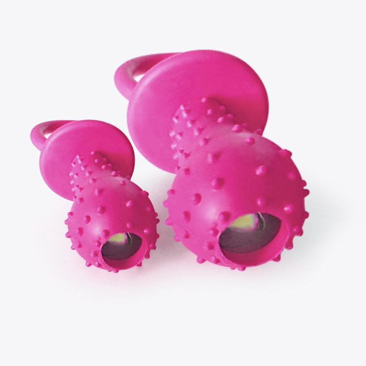 Popular TPR Rubber Dog Toy: Pacifier Bell Teething-Resistant Training Ball