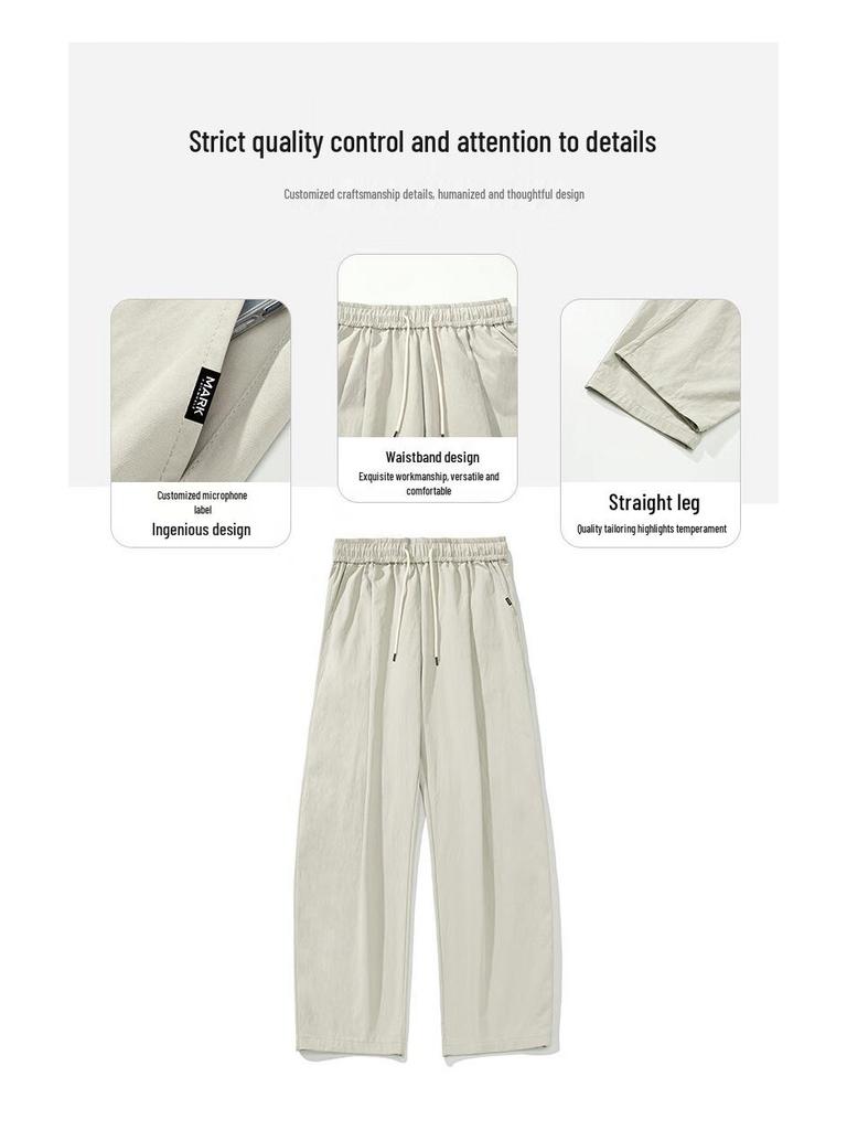 Mark Fairwhale Men's Summer Quick-Dry Straight Leg Cargo Pants