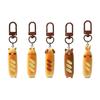 Delicate French Bread Bear And Dog Keychain Decorative Accessory Resin Bag Charm Pendant Perfect For Everyday Use