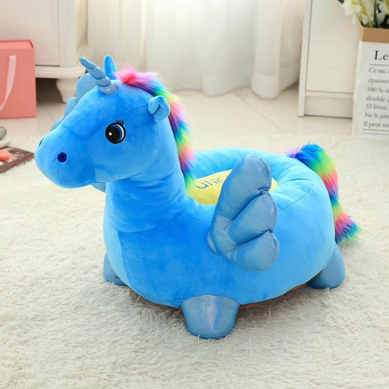 

Unicorn Children S Sofa Plush Toy Doll Doll Seat Cushion Lazy Animal Sofa Birthday Gift Girl 60*50*40cm（1.8kg）