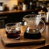 300ml Conical Borosilicate Glass Coffee Server Pour Over Drip Coffee Pot with Handle Barista Hand Brewing Carafe Tools