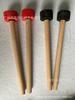 Large Solid Wood Handle Drum Mallet - Felt Cotton Percussion Accessory for Military and Section Drums