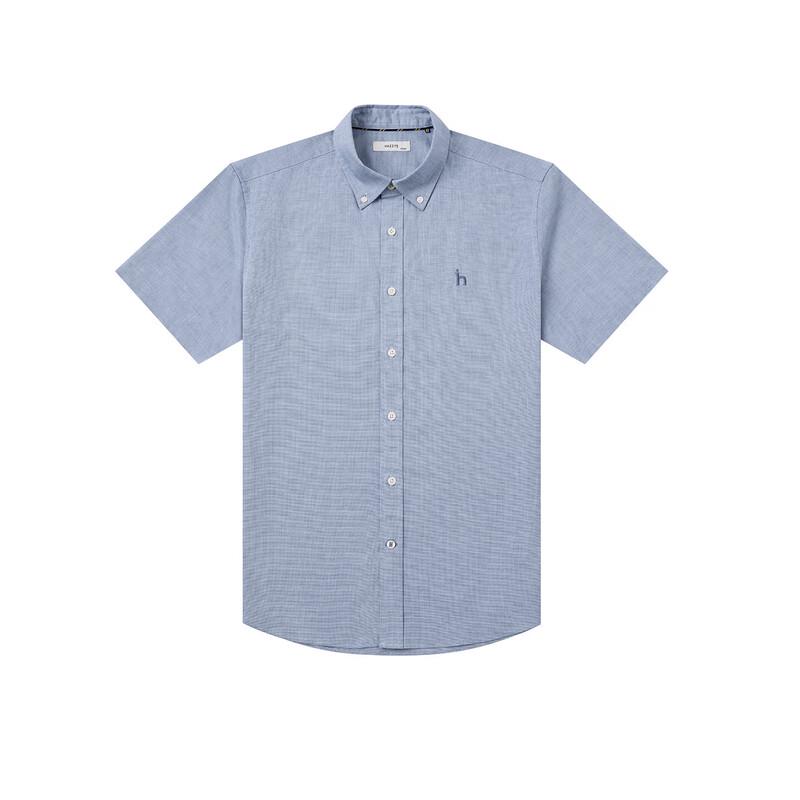 HAZZYS Men's Oxford Short-Sleeve Casual Shirt