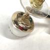 CHANEL A21A CC CC Mark Faux Pearl Rhinestone logo Pierce Metal White/Gold
