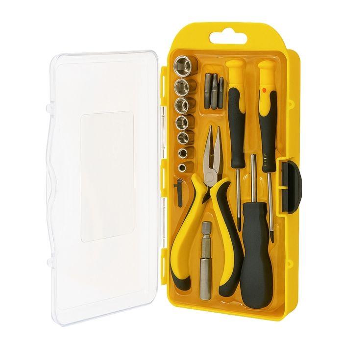 Mini Coffret Outils 22 Pièces - BOXELEC - Tournevis, Pince, Douilles - Compact et Pratique - Bricolage Maison