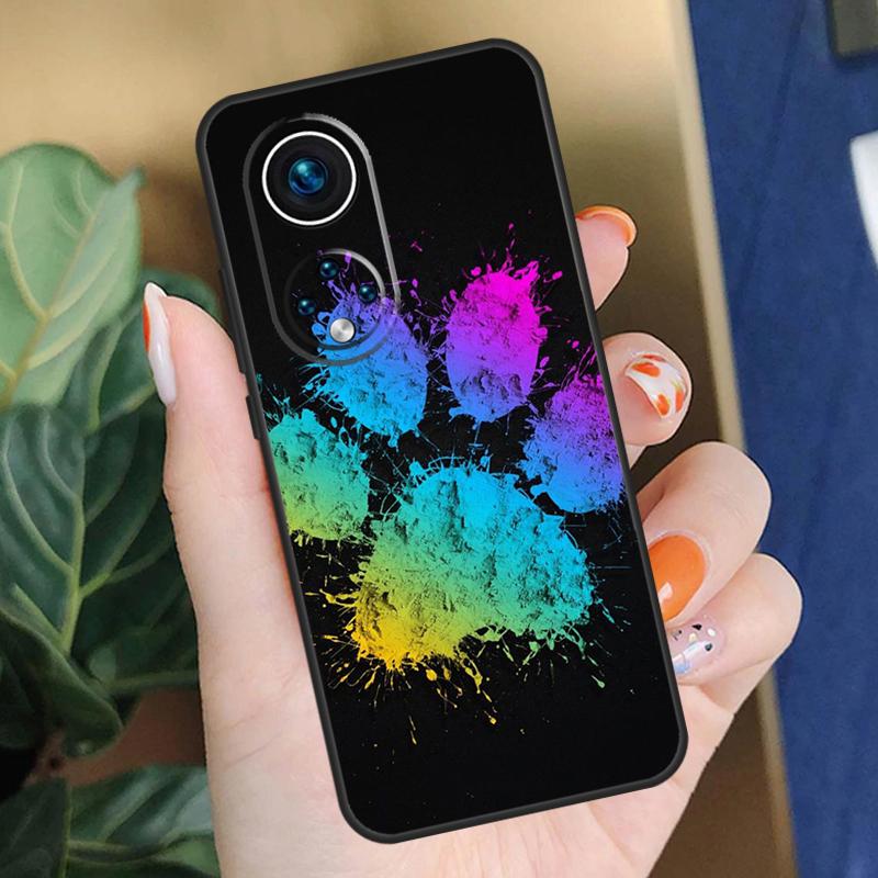 

Мультяшный Милый Чехол с Лапками Собаки Для Honor Magic 7 5 6 Pro 200 Lite Honor X8b X9c X9b X9a X8a X8 X9 50 70 90 Lite Чехол Honor 200