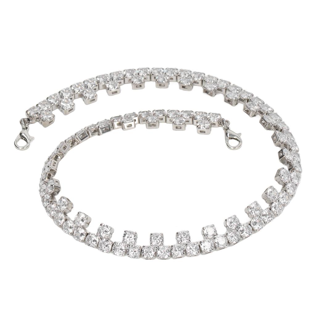 Rhinestone Trim Beautiful Shiny Rhinestone Chain for Wedding Dresses Headwear Necklaces Craft Decoration