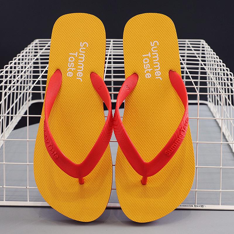 New two-color flip-flops, men's personalized non-slip, men's foot-pins, fashionable outer wear, slippers, men's summer beach sandals