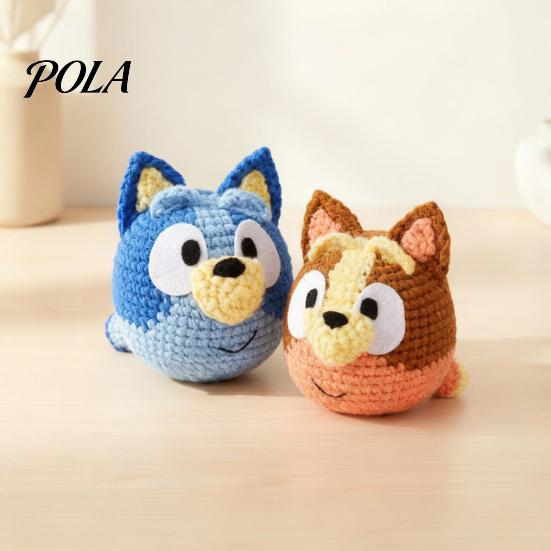 DIY Crochet Toy Puppy Kit, Beginners Animal Cute Kit Dog Doll Craft for Adults Stress Relief, Handmade Gift