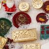 MY# Christmas Art Seal Head Ornamental DIY Craft Supplies for Packaging Scrapboo