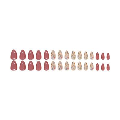 30 Pc  Press On Nails Short Square Fake Nails Cute Designs Glossy False Nails Halloween Nails Cute Full Cover Glue On Nails Stick With 2ml Glue