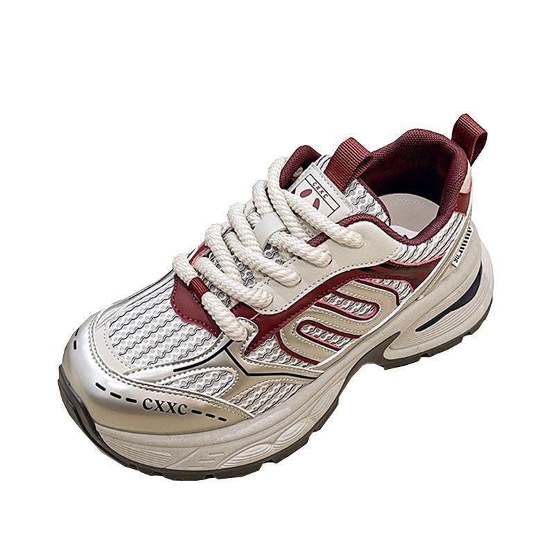 Daddy Shoes Women's Forrest Gump Shoes Platform Sneakers Retro 2025 Spring New Ins Trendy Casual Versatile Explosion