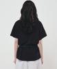 Nigaennikol Big Rose Sleeve Top_Black Silver
