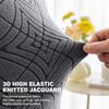 1PC Jacquard Plush Stool Slipcover Anti-Slip Skirt Chair Cover Seat Slipcover  Living Home Decor